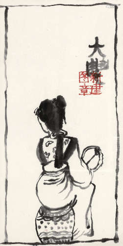 朱新建（1953～2014） 芳华 镜心 水墨纸本