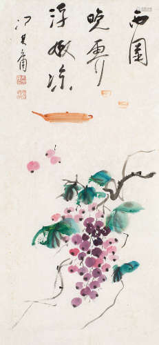 冯其庸（1924～2017） 葡萄 镜心 设色纸本