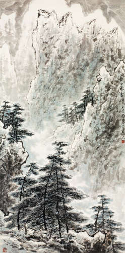 张登堂（1944～2015） 长白飞雪 镜心 设色纸本