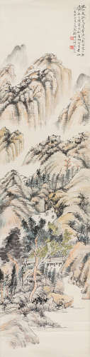顾坤伯（1905～1970） 夏山图 立轴 设色纸本