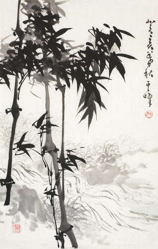 孙其峰（b.1920） 墨竹 镜心 水墨纸本