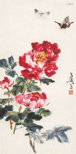 王雪涛（1903～1982） 蝶恋花 镜心 设色纸本