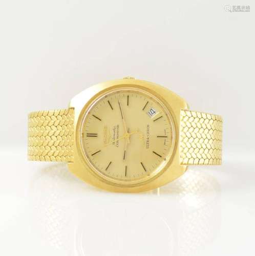 LONGINES rare 18k yellow gold chronometer wristwatch