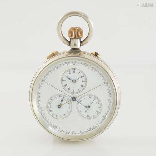 THE WINNER rare open face pocket watch