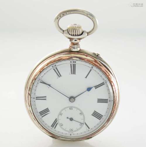 IWC rare open face silver-pocket watch calibre 28