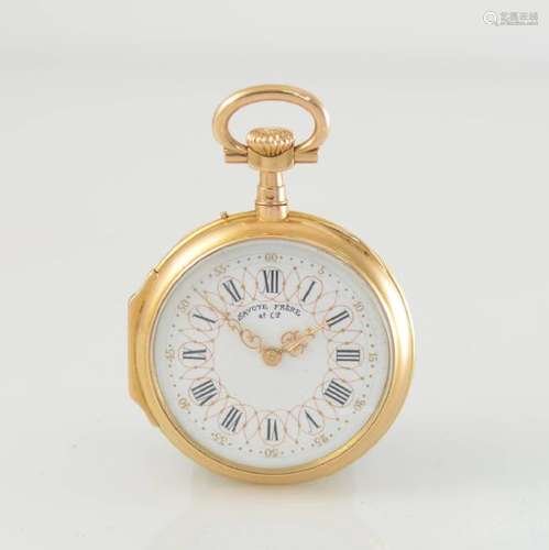 SAVOYE FRERE et Cie 18k yellow gold ladies pocket watch