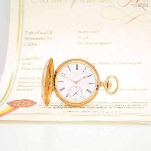 PATEK PHILIPPE & CO 18k pink gold pocket watch