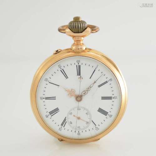 V.BOUSSET à Aix-les-Bains 18k pink gold pocket watch