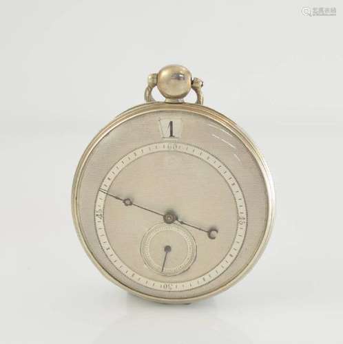 L`EPINE open face pocket watch with digital hours