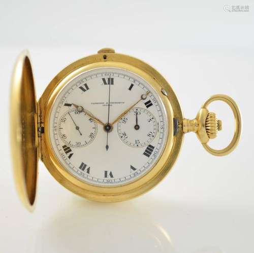 VACHERON & CONSTANTIN 18k gold pocket watch chronograph