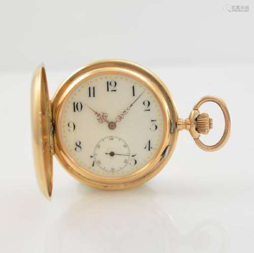SYSTEME GLASHUTTE 14k pink gold pocket watch