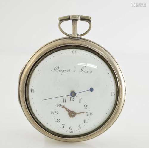 'BREGUET A PARIS' marked verge watch