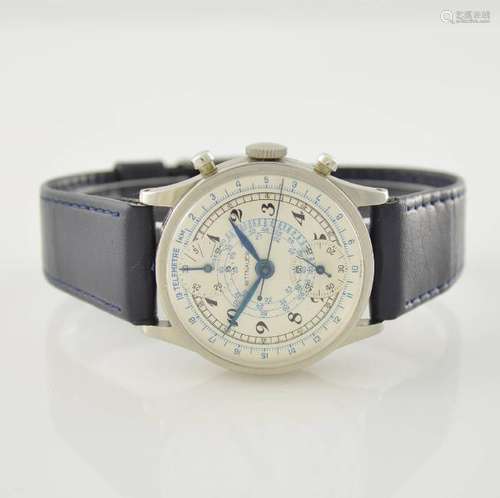 WITTNAUER gents wristwatch with chronograph in steel