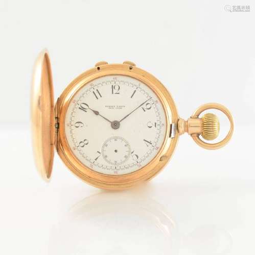 HAMANN & KOCH New York 14k pink gold hunting cased