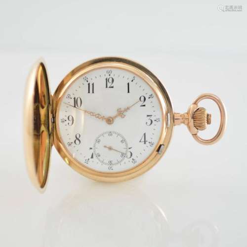 LUC/CHOPARD 14k pink gold hunting cased pocket watch