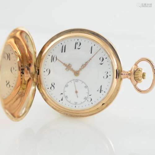 IWC 14k pink gold hunting cased pocket watch calibre 53