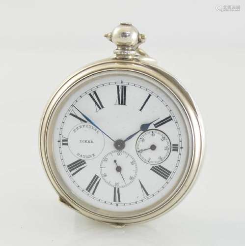 PERPETUAL LOEHR Patent automatic pocket watch