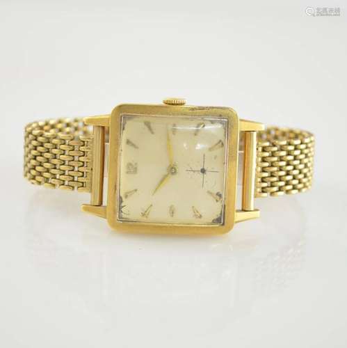 MOVADO 18k yellow gold wristwatch with bumper automatic