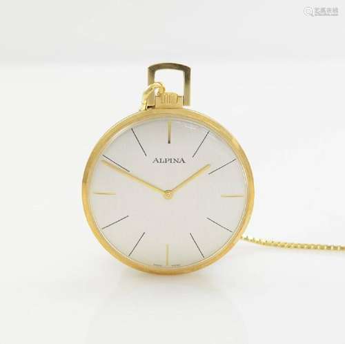 ALPINA 14k yellow gold dress watch