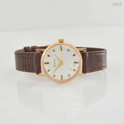 RAKETA Soviet wristwatch in 14k pink gold