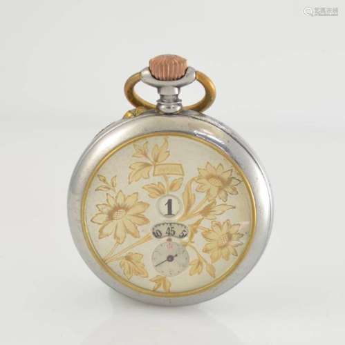Pocket watch with digital hours- & minutes-display