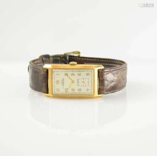 PORTA 14k yllow gold gents wristwatch