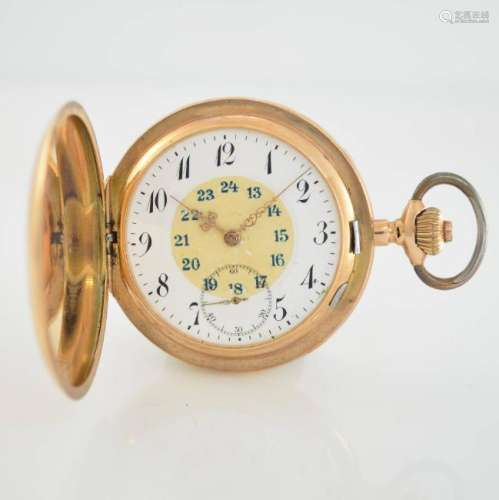 DÜRRSTEIN & Co. 14k pink gold pocket watch