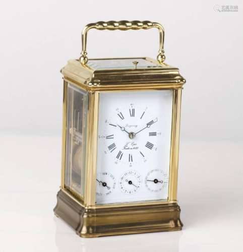 LÂ´EpÃ©e carriage clock with 1/2-hour strike