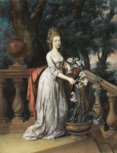 Portrait of Emilia Olivia, Duchess of Leinster Hugh Douglas Hamilton(Dublin 1740-1808)