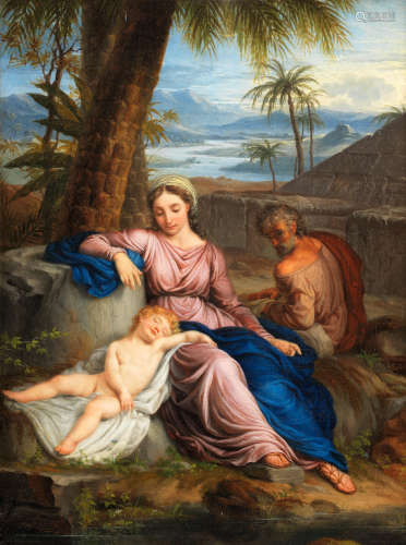 The Rest on the Flight into Egypt Anton Raphael Mengs(Aussig 1728-1779 Rome)