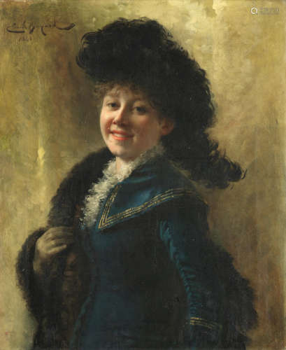 Le sourire Emile Antoine Bayard(French, 1837-1891)