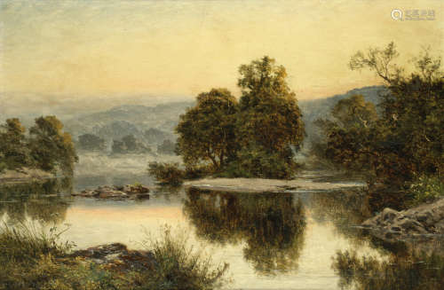 A river landscape Benjamin Williams Leader, RA(British, 1831-1923)
