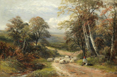A Derbyshire lane  George Turner(British, 1843-1910)
