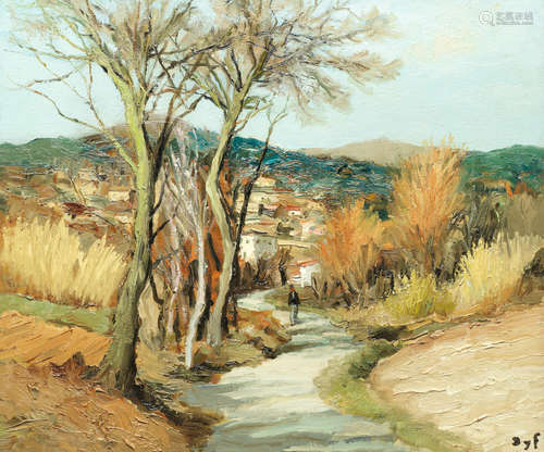 'Route à Saint Paul de Vence' Marcel Dyf(1899-1985)