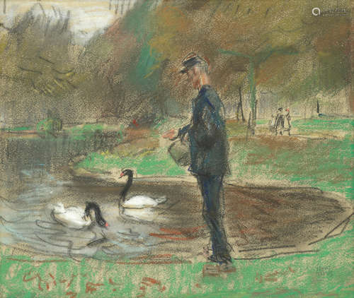 In de Haagsche Dierentuin Isaac Israels(Dutch, 1865-1934)