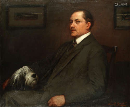 Portrait of a gentleman Harold Knight, RA, ROI, RP(British, 1874-1961)