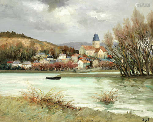 'La Seine à Verneuil' Marcel Dyf(1899-1985)