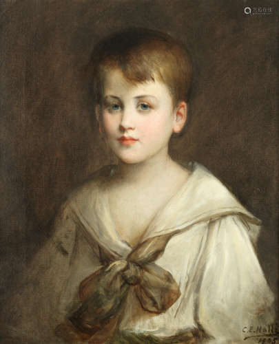 Portrait of a young boy Charles Edward Hallé(British, 1846-1914)