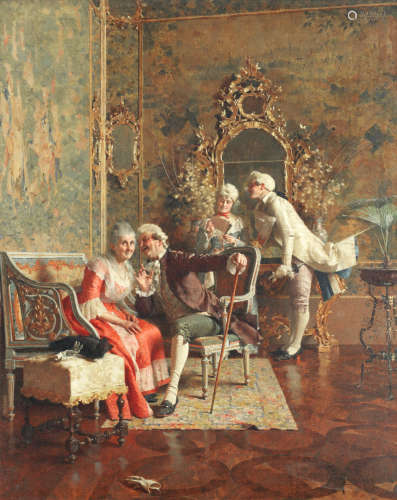 Flirtation Paolo Giovanni Bedini(Italian, 1844-1924)