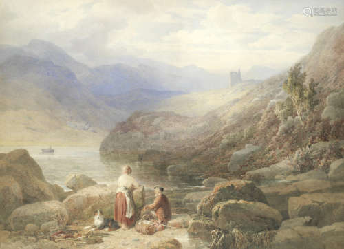 'Tarbert Castle, Loch Fyne' John Henry Mole(British, 1814-1886)