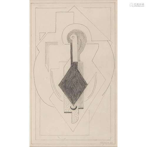 Albert Gleizes (1881-1953) Composition, 1920 Pencil on paper; signed and dated 