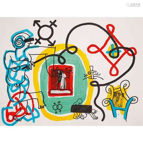 KEITH HARING (1958-1990)Freud Drawings, 1989