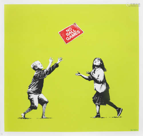 No Ball Games (Green) Banksy(British, born 1975)