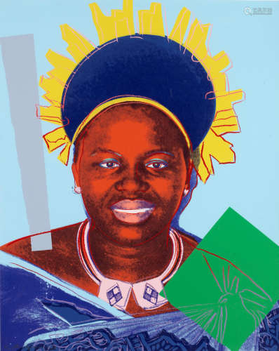 Queen Ntombi Twala of Swaziland, from Reigning Queens  Andy Warhol(American, 1928-1987)