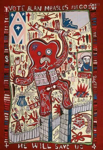 Vote Alan Measles for God Grayson Perry(British, born 1960)