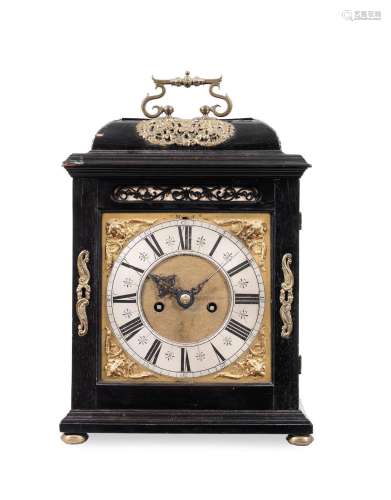 An early 18th century ebony table clock William Wright, London