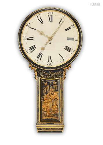 A late 18th century weight driven tavern clock  John Rayment, Huntingdon