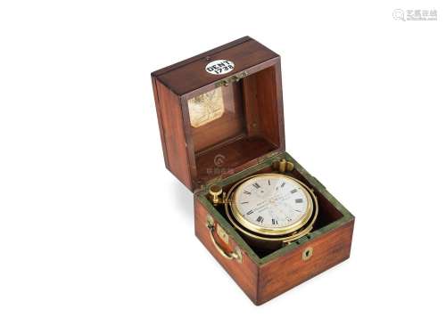 An historically interesting two day mahogany marine chronometer with provenance to Prince Adalbert of Prussia  Dent, London, Chronometer Maker to the Queen, No.1738.