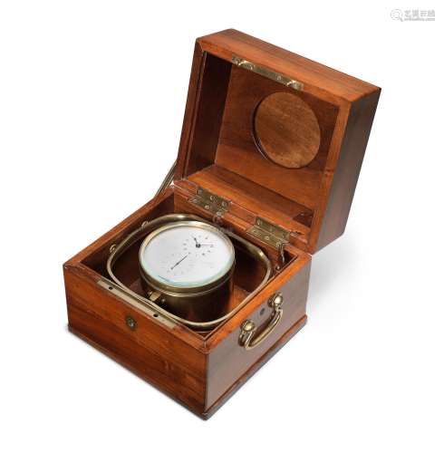 A mid 19th century French two day marine chronometer  Breguet et Fils, No 4618