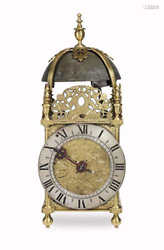 A MID 17TH CENTURY LANTERN CLOCK Johannes Dennis, Maidstone